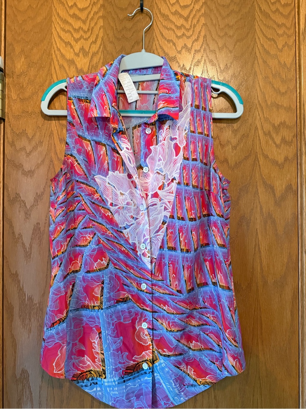 Peter Pilotto 100% Silk Button-Front Women's Top
